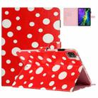 For iPad Pro 11.0 2022 / Air 10.9 2022 Dot Pattern Leather Smart Tablet Case(Red White) - 1