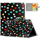 For iPad 10.2 2021 / 2020 / 10.5 2019 Dot Pattern Leather Smart Tablet Case(Black Colorful) - 1