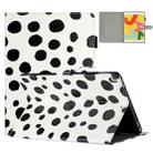 For iPad 10.2 2021 / 2020 / 10.5 2019 Dot Pattern Leather Smart Tablet Case(White Black) - 1