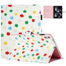 For iPad mini 6 Dot Pattern Leather Smart Tablet Case(White Colorful Dot) - 1