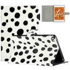 For iPad mini 5 / 4 / 3 / 2 / 1 Dot Pattern Leather Smart Tablet Case(White Black) - 1