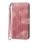 For iPhone 16 Pro YX0060 Elephant Head Embossed Phone Leather Case with Lanyard(Pink) - 2