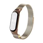 For Xiaomi Mi Band 5 Milano Solid Color Magnetic Stainless Steel Watch Band(Rose Gold) - 1