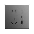 Original Xiaomi Smart Wall Socket Pro Smart Linkage 20W Fast Charging Works with Mijia APP(Dark Grey) - 1