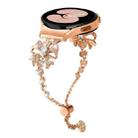 For Samsung Galaxy Watch6 / 6 Classic Bowknot Glitter Diamond Bracelet Watch Band(Rose Gold) - 1