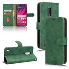 For BLU View 4 Skin Feel Magnetic Flip Leather Phone Case(Green) - 1