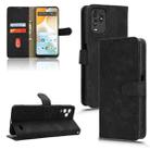 For BLU View 5 Pro Skin Feel Magnetic Flip Leather Phone Case(Black) - 1