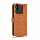 For BLU View 5 Skin Feel Magnetic Flip Leather Phone Case(Brown) - 3