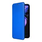 For Google Pixel 9a Carbon Fiber Texture Flip Leather Phone Case(Blue) - 2