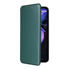 For Google Pixel 9a Carbon Fiber Texture Flip Leather Phone Case(Green) - 2