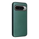 For Google Pixel 10 Pro XL 5G Global Carbon Fiber Texture Flip Leather Phone Case(Green) - 3