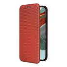 For Google Pixel 10 Pro XL 5G Global Carbon Fiber Texture Flip Leather Phone Case(Brown) - 2