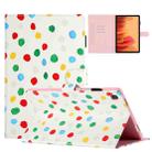 For Samsung Galaxy Tab A7 Lite T220 Dot Pattern Leather Tablet Case(White Colorful Dot) - 1