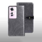 For OPPO Reno11 F idewei Crocodile Texture Leather Phone Case(Grey) - 1