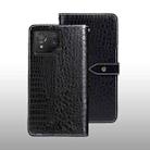 For ASUS ROG Phone 8 idewei Crocodile Texture Leather Phone Case(Black) - 1