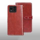 For ASUS Zenfone 11 Ultra idewei Crocodile Texture Leather Phone Case(Red) - 1