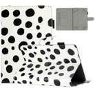 7 inch Dot Pattern Leather Tablet Case(White Black Dot) - 1