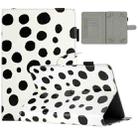 8 inch Dot Pattern Leather Tablet Case(White Black Dot) - 1