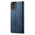 For Motorola Moto E14 Denim Texture Flip Leather Phone Case(Blue) - 3