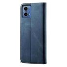 For Motorola Moto G85 Denim Texture Flip Leather Phone Case(Blue) - 3