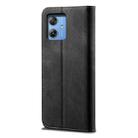 For Motorola Moto G54 5G Global Denim Texture Flip Leather Phone Case(Black) - 3