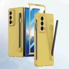 For Honor Magic Vs2 Integrated Skin Feel PC Phone Case with Pen / Pen Box(Yellow) - 1