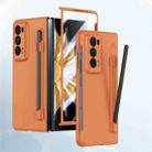 For Honor Magic V2 Integrated Skin Feel PC Phone Case with Pen / Pen Box(Orange) - 1