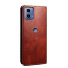 For Motorola Edge 50 Fusion Oil Wax Crazy Horse Texture Leather Phone Case(Brown) - 3