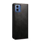 For Motorola Moto G34 5G / G45 5G Oil Wax Crazy Horse Texture Leather Phone Case(Black) - 3