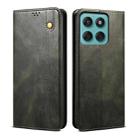 For Motorola Edge 60 Fusion Oil Wax Crazy Horse Texture Leather Phone Case(Green) - 1