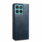 For Motorola Moto G56 5G Oil Wax Crazy Horse Texture Leather Phone Case(Blue) - 3