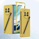 For Huawei Mate X5 Integrated Skin Feel PC Phone Case with Pen / Pen Box(Yellow) - 1