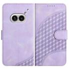 For Nothing Phone 2a Elephant Head Embossed Phone Leather Case with Lanyard(Light Purple) - 1