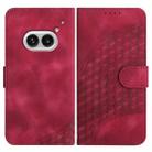 For Nothing Phone 2a Elephant Head Embossed Phone Leather Case with Lanyard(Rose Red) - 1