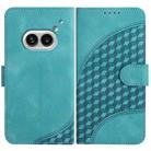 For Nothing Phone 2a Elephant Head Embossed Phone Leather Case with Lanyard(Light Blue) - 1