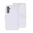 For Samsung Galaxy M34 5G / F34 5G idewei Crazy Horse Texture Leather Phone Case(White) - 1