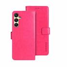 For Samsung Galaxy A25 5G idewei Crazy Horse Texture Leather Phone Case(Rose Red) - 1