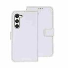 For Samsung Galaxy S24 5G idewei Crazy Horse Texture Leather Phone Case(White) - 1