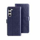 For Samsung Galaxy S24+ 5G idewei Crazy Horse Texture Leather Phone Case(Blue) - 1