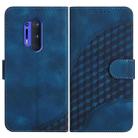 For OnePlus 8 Pro YX0060 Elephant Head Embossed Phone Leather Case with Lanyard(Royal Blue) - 1