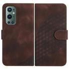 For OnePlus 9 Pro YX0060 Elephant Head Embossed Phone Leather Case with Lanyard(Coffee) - 1