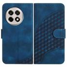 For OnePlus Ace 5 / 13R Global Elephant Head Embossed Phone Leather Case with Lanyard(Royal Blue) - 1