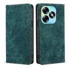 For Itel S23 Plus 4G RFID Anti-theft Brush Magnetic Leather Phone Case(Green) - 1