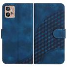 For Motorola Moto G32 Elephant Head Embossed Phone Leather Case with Lanyard(Royal Blue) - 1