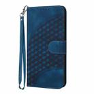 For Motorola Edge 5G 2024 YX0060 Elephant Head Embossed Phone Leather Case with Lanyard(Royal Blue) - 2