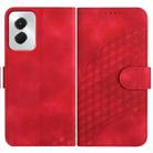 For Motorola Moto G Power 5G 2024 YX0060 Elephant Head Embossed Phone Leather Case with Lanyard(Red) - 1