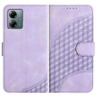 For Motorola Moto G Play 2025 / G Power 2025 Elephant Head Embossed Phone Leather Case with Lanyard(Light Purple) - 1