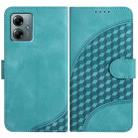 For Motorola Moto G Play 2025 / G Power 2025 Elephant Head Embossed Phone Leather Case with Lanyard(Light Blue) - 1