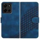 For Motorola Moto G 2025 Elephant Head Embossed Phone Leather Case with Lanyard(Royal Blue) - 1