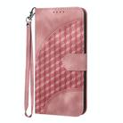 For Motorola Moto G15 Elephant Head Embossed Phone Leather Case with Lanyard(Pink) - 2